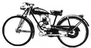 La primer máquina completa se llamo “Piuma “. Era, aún, una bicicleta a motor, pero ya tenía suspensión delantera y trasera