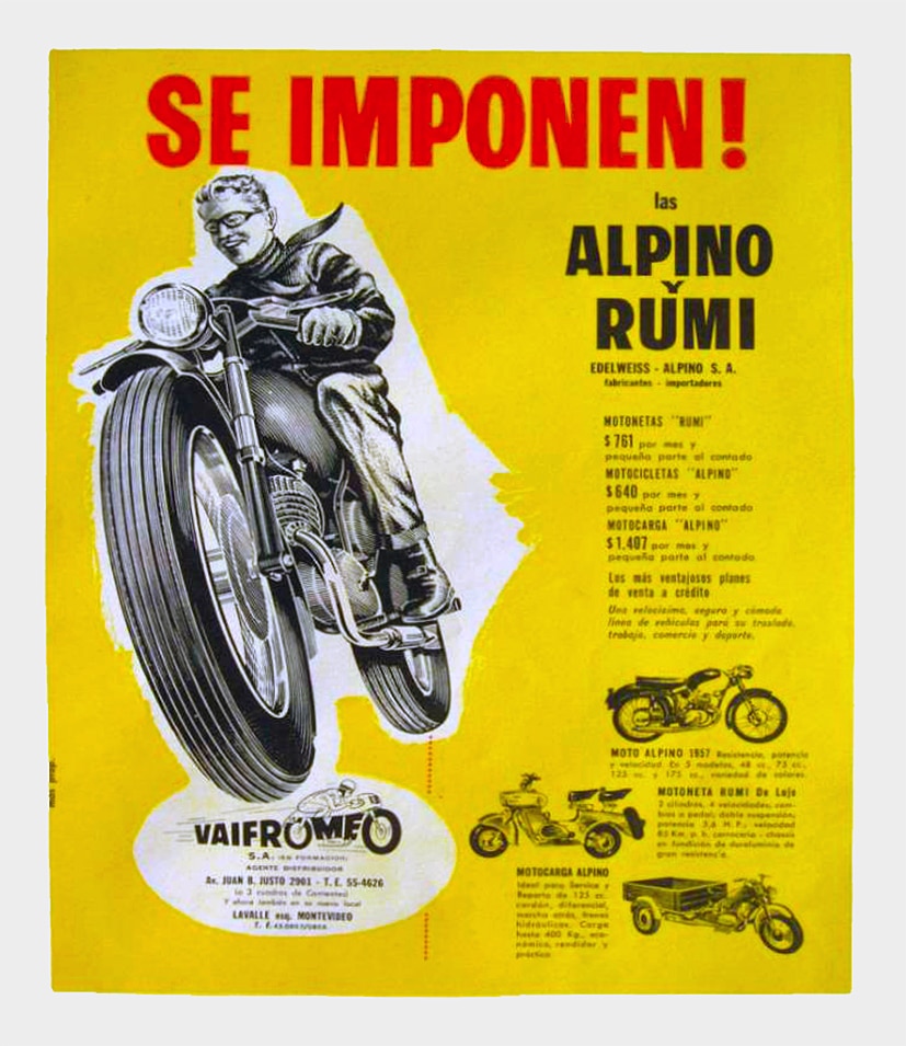 Publicidad moto Alpino